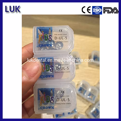 Suprimentos dentários de boa qualidade, coroa molar temporária para crianças, coroa de aço inoxidável/coroa infantil