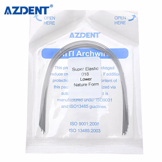 018 Fio de Arco Ortodôntico Dental Niti de Forma Natural Inferior