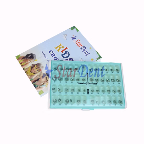 Ortodontia dentária crianças coroa coroa de dentes de aço inoxidável