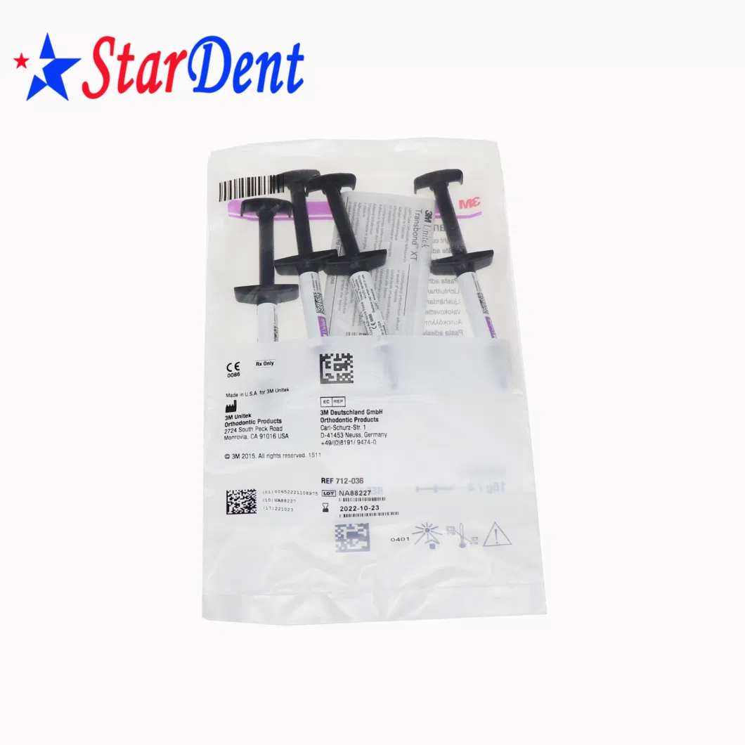 4 Syringes Orthodontic Light Cure Adhesive Paste 3m Unitek Transbond Xt