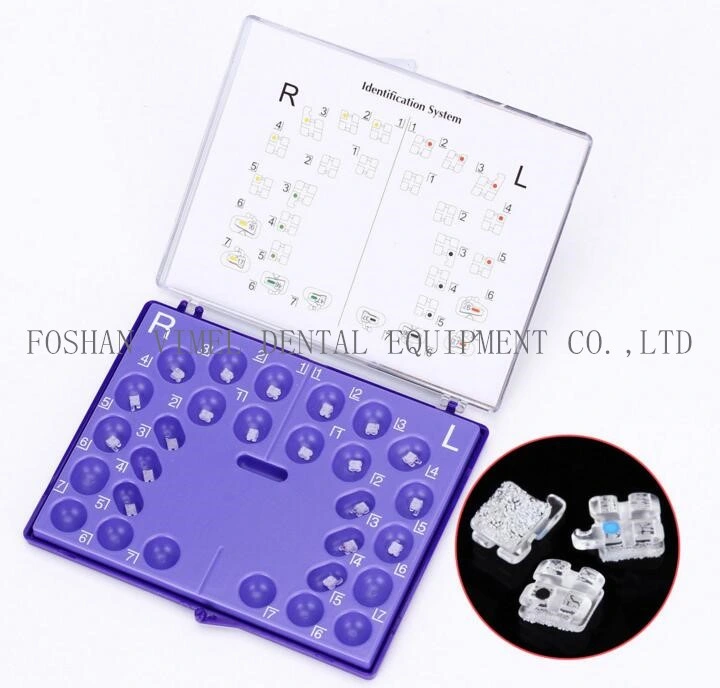 Dental Ortho Sapphire Ceramic Bracket Monocrystalline Mini Roth. 022, Hooks 345