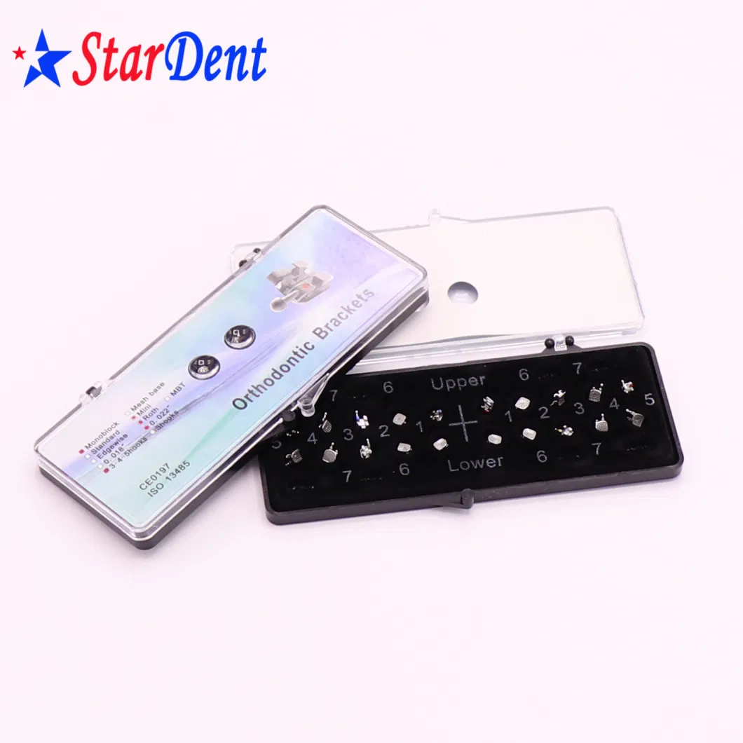 Mesh Standard Mini Mbt 0.018/0.022 Slot Metal Brackets Ortho