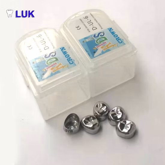 Coroas infantis de aço inoxidável odontológico de alta qualidade/coroa de restauração dentária